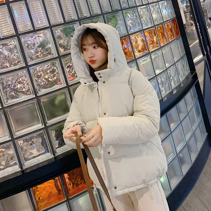 

According to Nalini 2019 Winter Korean-style Autumn Online Celebrity down Jacket Women's Short Cotton Coat Loose-Fit Students BF
