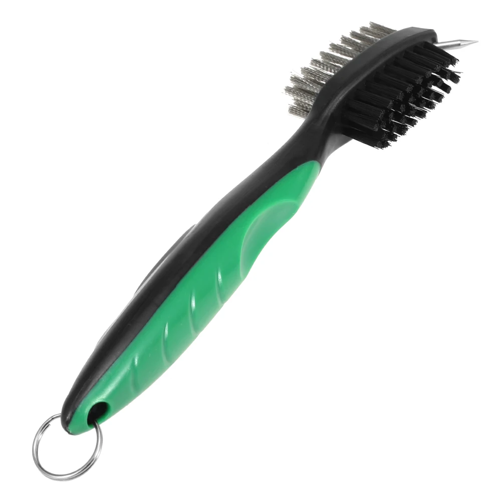 Golf Club Brush Divot Set Golf Club Cleaner with Zip-line Carabiner Golf Green Fork Removable Golf Marker Golf Repair Tool Kit