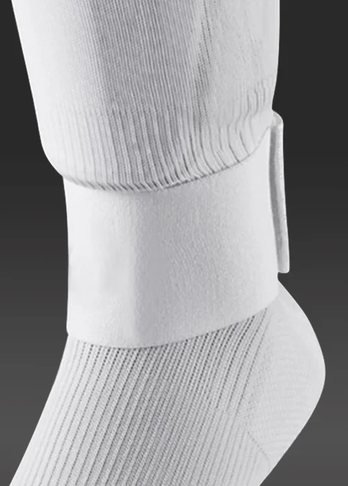 Регулируемый 1 шт. голень защита фиксированной повязкой ленты Щитки на голени для футбола предотвратить падение эластичный спортивный бандаг - Цвет: white
