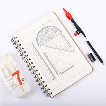 

7pcs Compasses Pencil Drafting Set Student with Multi-function Compass Ruler School Exam Drawing Professional Drawing Tools