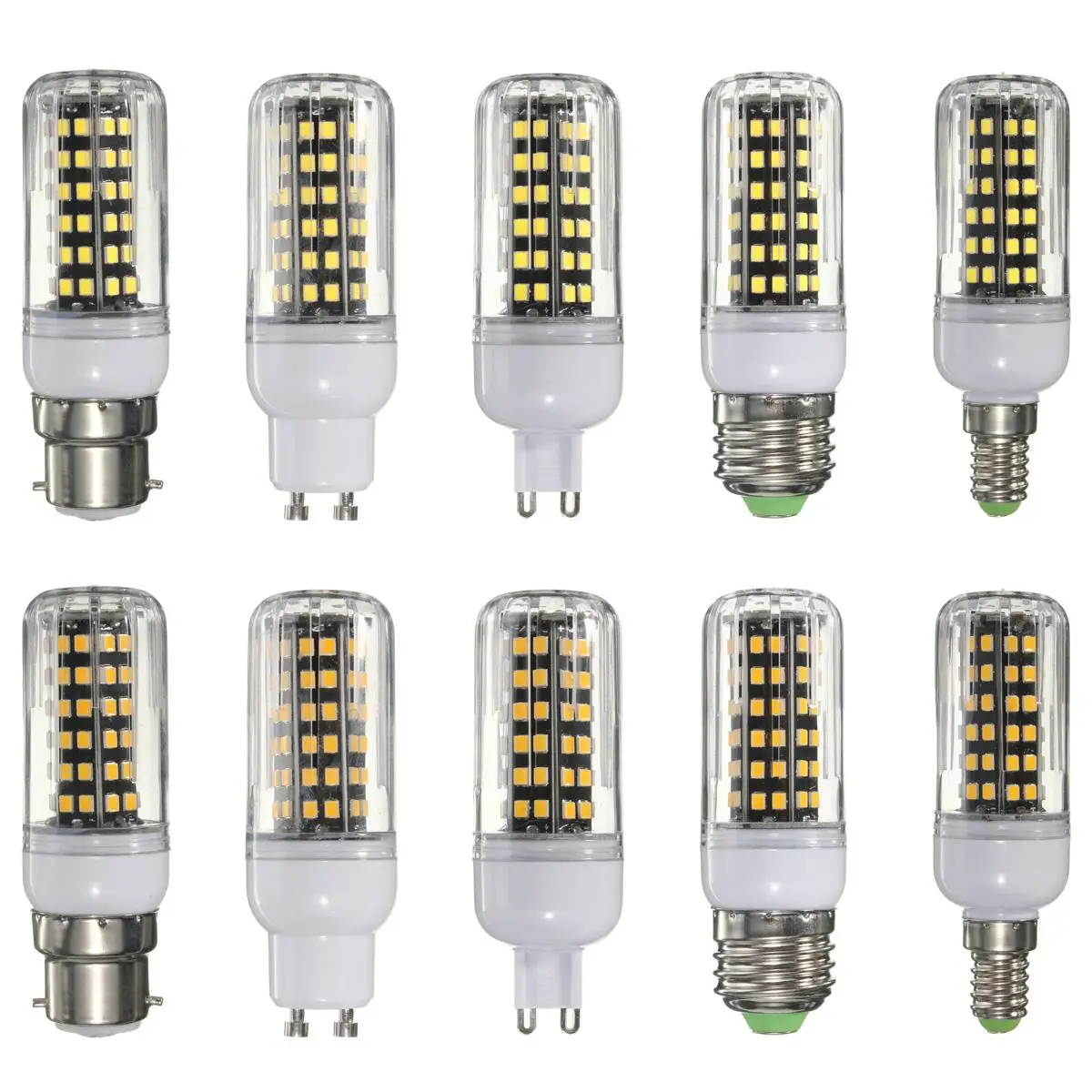 E27 E14 G9 GU10 B22 E27 14W 84SMD 2835 Светодиодный кукурузная лампа теплого белого света белая лампа 110V