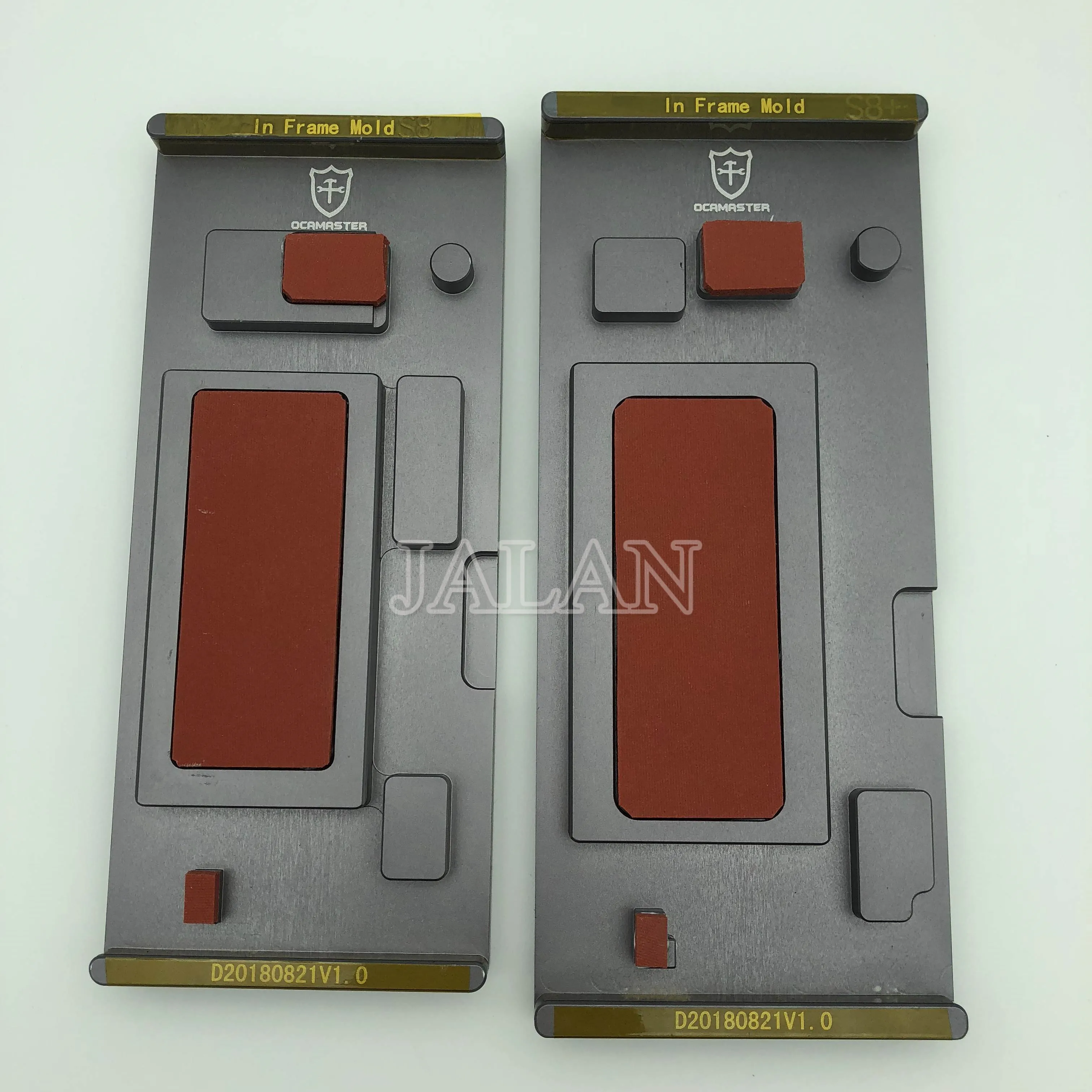 In frame mold for samsung s8 plus g955 digitizer LCD display with frame positioning glass laminating oca master mold
