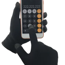 KIM YUAN перчатки для осенне-зимних студенток, пар, катающихся на велосипедах, чтобы вязать теплые и толстые сенсорные экраны для обучения мобильным играм