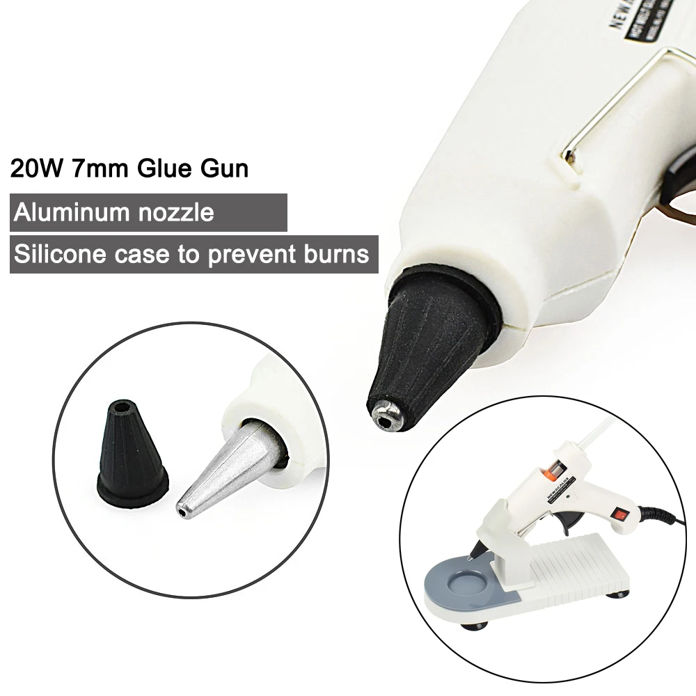 Hot Melt Glue Gun Stand Holder with Non-Stick Pad for 113/5805 EU 20W/150W Home Repair Tool