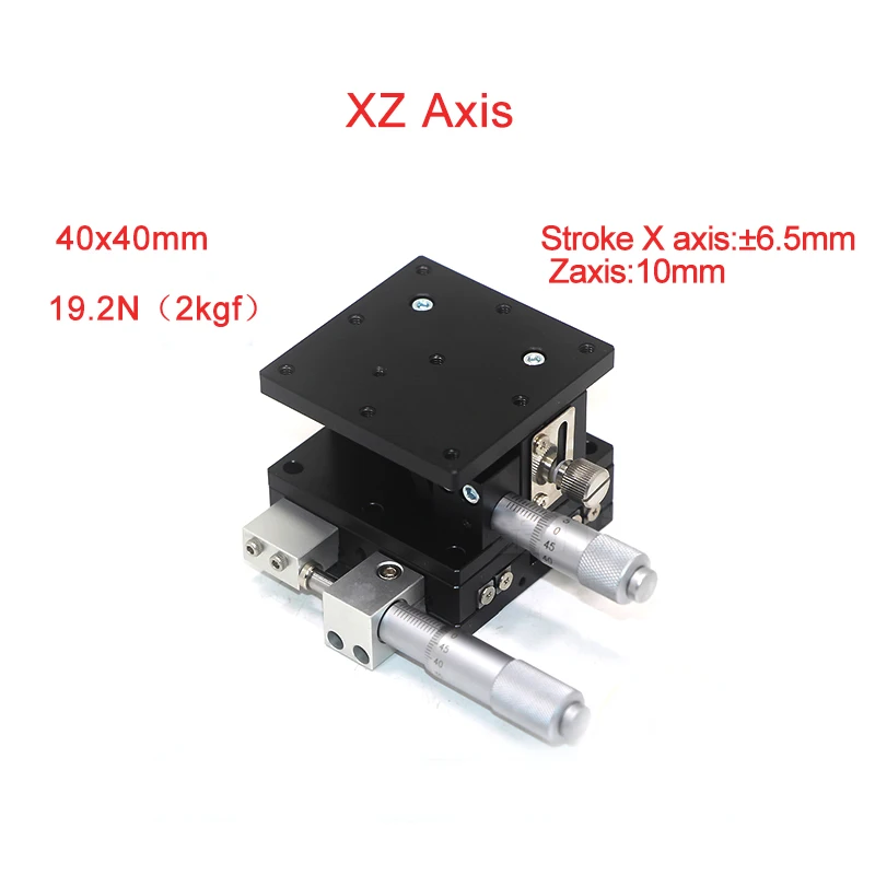 

XZ Axis 40*40mm Sliding Stage Displacement Lift Platform Guide Rail 40*40mm Sliding table PLE40-L/R/C
