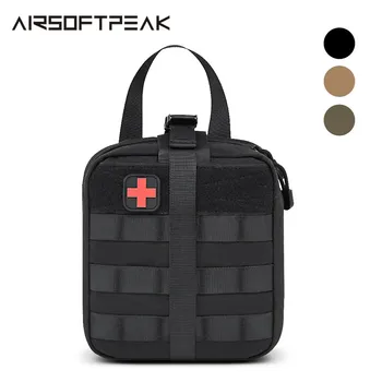 

Tactical First Aid Pouch Medical Pouches Molle System Patch Bag Hook and Loop Emergency EDC Pouch Survival Bags Hunting Airsoft