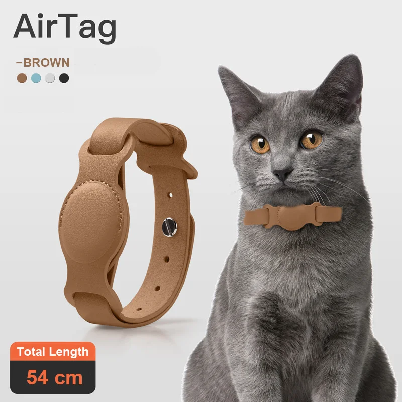 Original Airtag Case Leather Dog Cat Traction Collar For Apple Airtags  Location Tracker Pet Anti-lost Device Airtag Accessories - Smart  Accessories - AliExpress