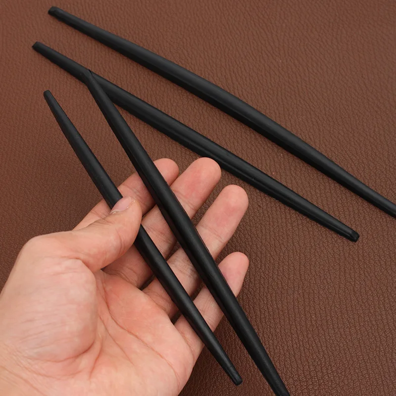 

Аксессуары для кожевенного ремесла, ручка с внутренним сердечником, Резиновая полоса для сумок ручной работы, черные ручки для сумок