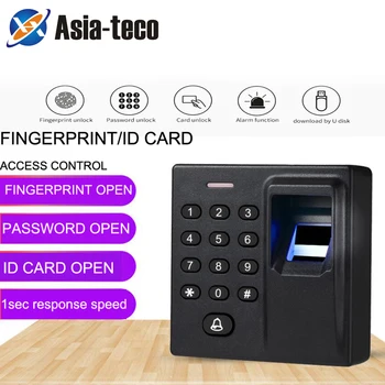 Mini Biometric Fingerprint Access Control Standalone Door Controller Keypad Finger and RFID Card Door Entry Lock 1