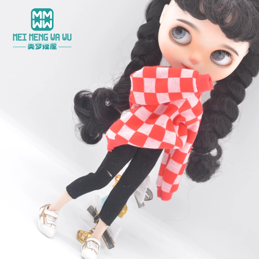 

Подходит к кукольной одежде Blyth, модный свободный свитер, леггинсы, обувь, игрушки в подарок
