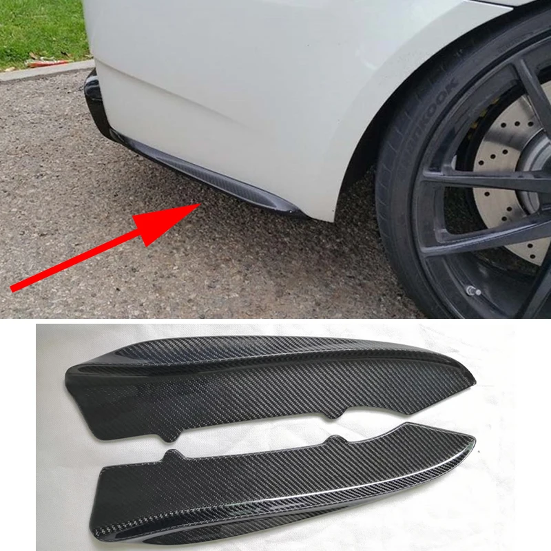 Боковые разделители бампера для BMW E92 E93 M3 2009 2012 K спойлер из углеродного волокна 3
