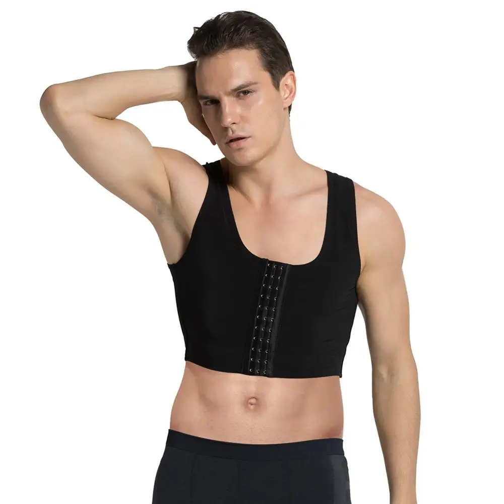 MASS21Men Shapewear Control Gynecomastia Body Shaper Vest Tops Sexy Men Posture Corrector Compression Shirt Chest Trainer Corset