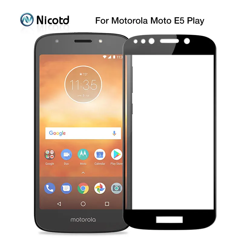Защитное стекло закаленное для Motorola Moto E5 Play | Мобильные телефоны и аксессуары