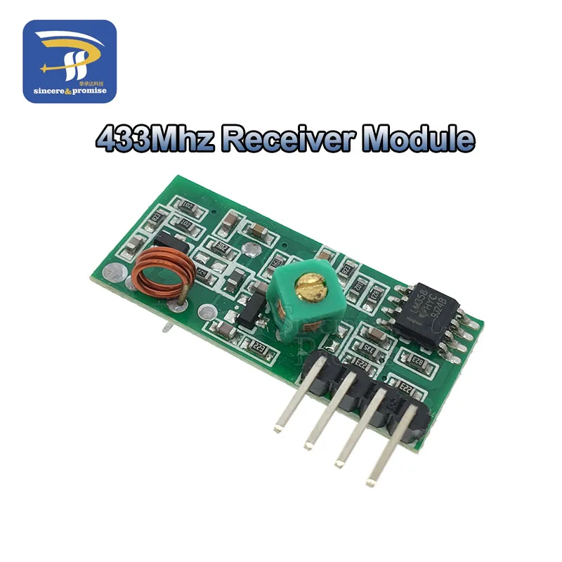 433Mhz Receiver 315 МГц/433 МГц РЧ беспроводной передатчик Модуль и приемник комплект 5 В DC беспроводной для Arduino Raspberry Pi/ARM/MCU WL Diy Kit - Цвет: 433Mhz Receiver