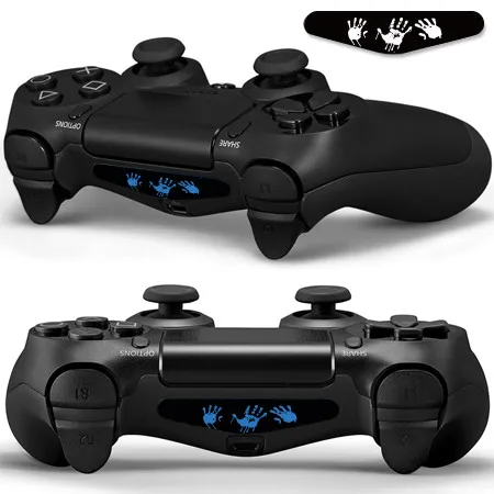 1 пара модный светодиодный свет наклейки для кафе для Playstation 4 Dualshock светодиодный световая наклейка PS4 контроллер геймпад красочная крышка кожи - Цвет: YSLED0348-2pcs