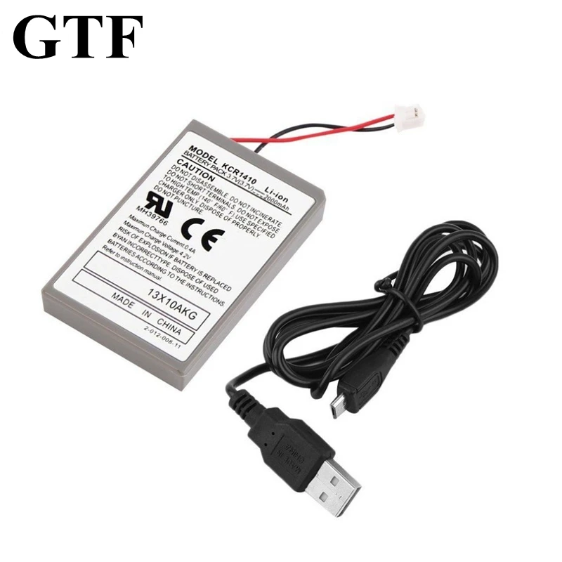 

GTF Game Battery 3.7V 2000mAh Replacement Rechargeable Battery for old PS4 Controller 3.7V Battery with USB Cable Game Battery