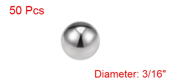 Uxcell 5-50 шт 1/" 1/4" 3/" 1/8" 5/1" 3/16" 7/1" шарики подшипника 304 прецизионные шарики из нержавеющей стали G100