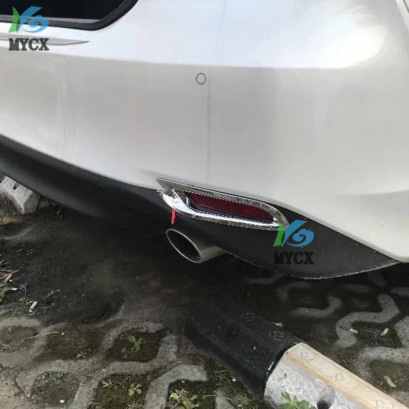 Для Toyota Camry XV70 автомобильный детектор ABS хромированная крышка Накладка задняя лампа заднего противотуманного фонаря рамка Стик 2 шт