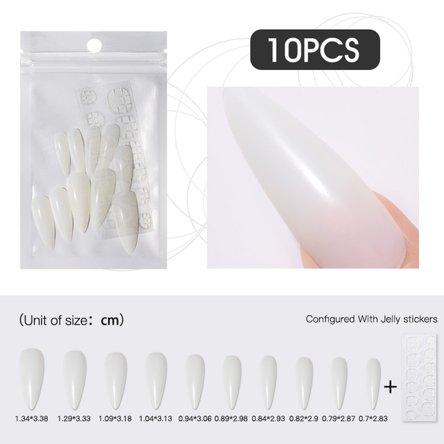 10PCS/LOT False Nail Color Artifical Fake Nails Art  All For Manicure Press On Nail Gel Tools Matt Gel Art Design