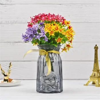 

7Pcs Fake Manglietia Flowers (6 stems/bunch) 11" Length Simulation Vitsippa for Wedding Home Decorative Artificial Flowers