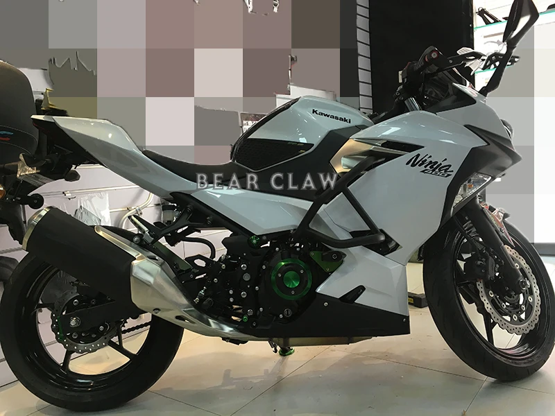 Для Kawasaki NINJA400 NINJA Z400- защитная накладка на бак мотоцикла боковая наклейка "кость" наклейка газ Топливо колено сцепление тяга