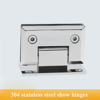 

304 stainless steel bathroom clip frameless door glass clip shower room glass hinge frameless glass door hinge 90 degrees
