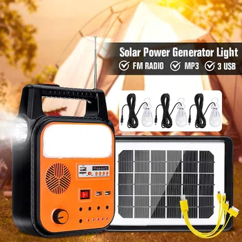 

Portable Solar Panel LED Solar Lamp Charged Solar Energy Light Panel Powered Emergency Bulb For Outdoor Garden Camping Tent Fish