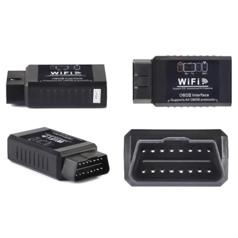 Автомобильный считыватель кодов OBD2 сканер ELM327 USB WiFi Автомобильный диагностический инструмент Интерфейс V1.5 Версия для кода ошибки двигателя