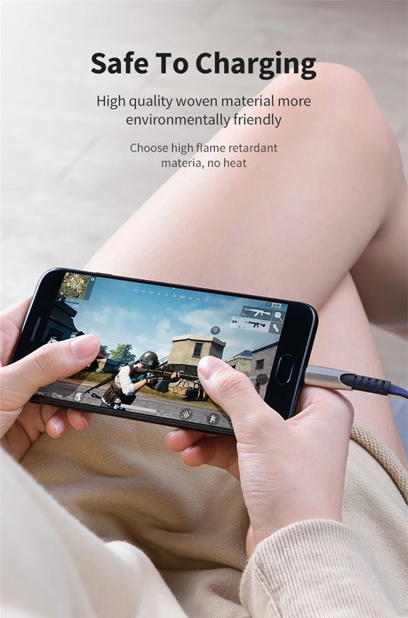 Кабель Usb type C Quick Charge QC 3,0 Для huawei p30 p20 lite mate 30 20 honor 20 9x p smart z black shark 2 плоский кабель-лапша
