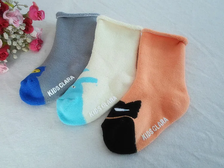 Autumn And Winter New Style Korean-style CHILDREN'S Socks Thick Warm Looped Pile Men And Women Baby Floor Socks Relent Socks
