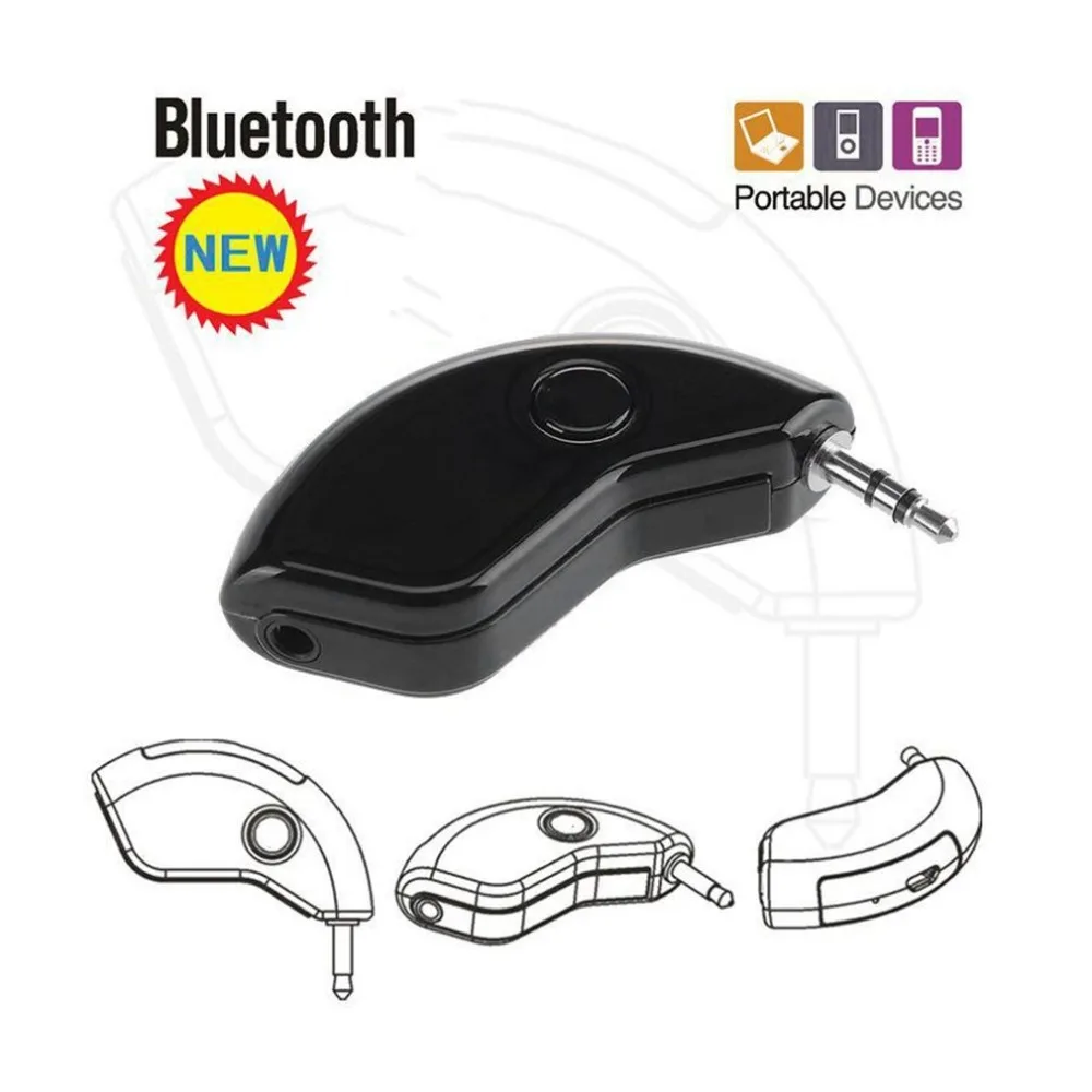 HK008 Малый размер беспроводной Bluetooth V3.0 приемник автомобиля 3,5 мм аудио стерео громкой связи Bluetooth музыкальный приемник адаптер