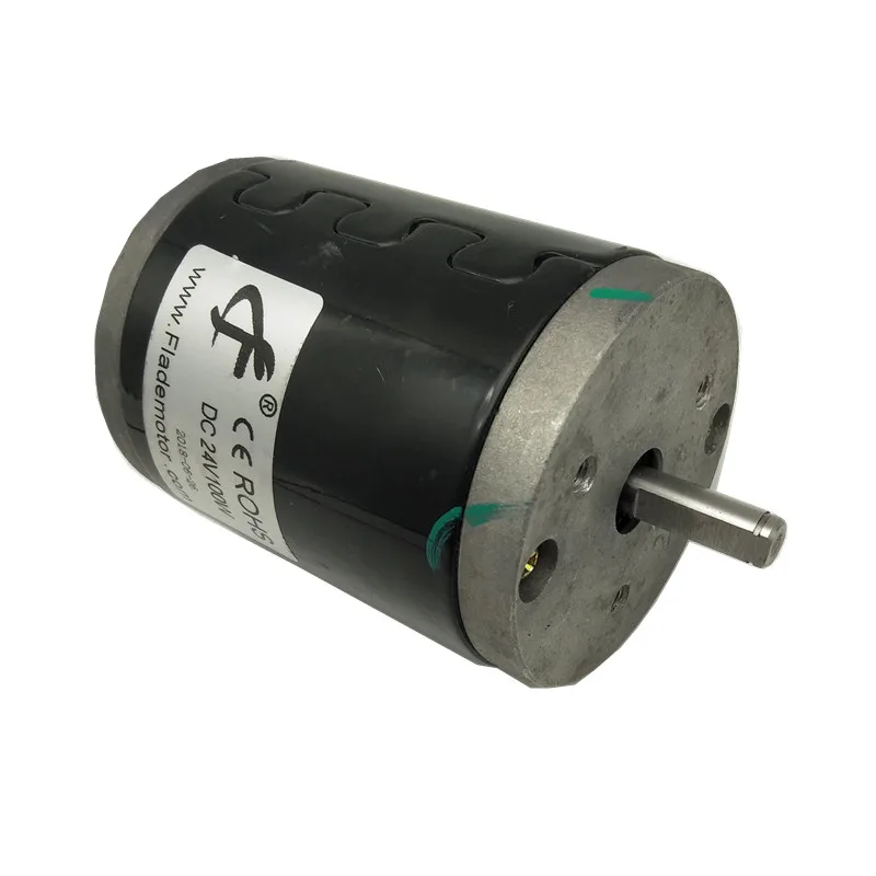 100w, 24V, 3000RPM, DC motor, high torque, double ball bearings, Buddha bead lathe DC motor