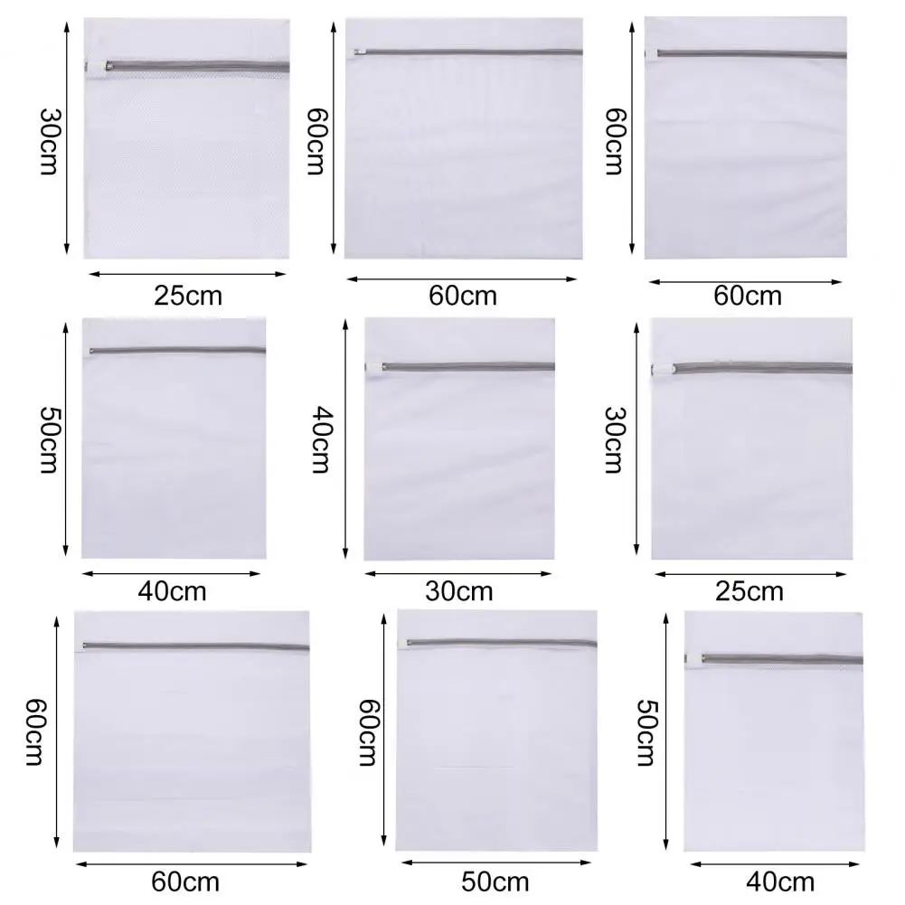 Laundry Bag Eco friendly Grid Design Polyester Clothes Washing Mesh Bag for Home Clothes Net Laundry Bag 6