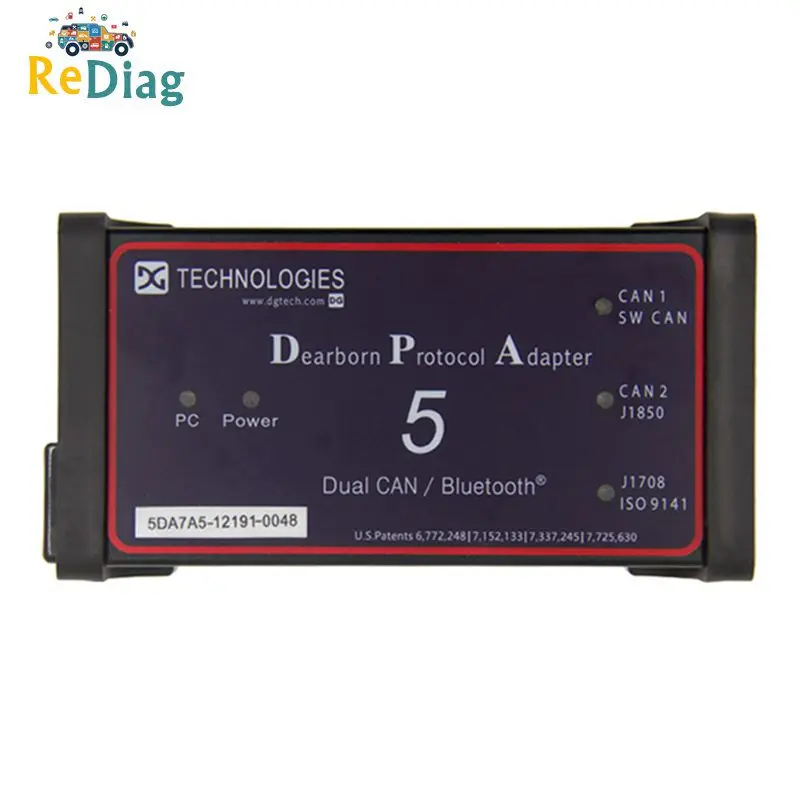 

High Quality DPA5 Dearborn Protocol Adapter 5 Diesel Heavy-Duty Truck Diagnostic Tool DPA 5 Same With Nexiq USB link 2 Scanner