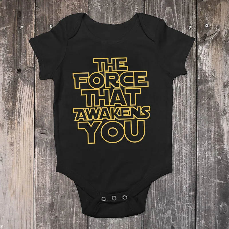Black Baby Onesies Newborn Boy Girl Clothes Infant Toddler Bodysuit One-piece Jumpsuit Clothes 0-24M Letters Print Infant Tops
