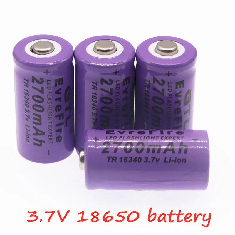2700mAh литий-ионный 16340 аккумулятор Универсальный светодиодный фонарик Expert 2700mAh LS 16340 3,7 V литий-ионный фиолетовый цвет