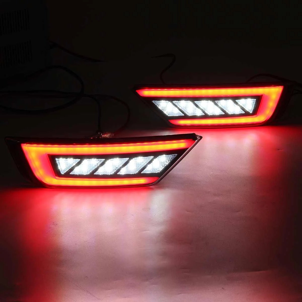 3 Функция светодиодный для Ford Ecosport 2013 заднего бампера светильник противотуманный фонарь стоп-сигнал Предупреждение светильник отражатель