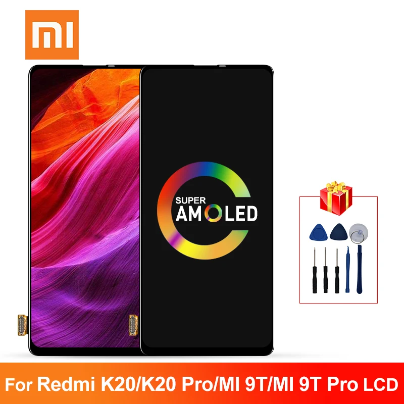 6 39 &quotAMOLED для Xiaomi MI 9T LCD Pro дисплей сенсорный экран дигитайзер Redmi K20 ЖК-экран Замена