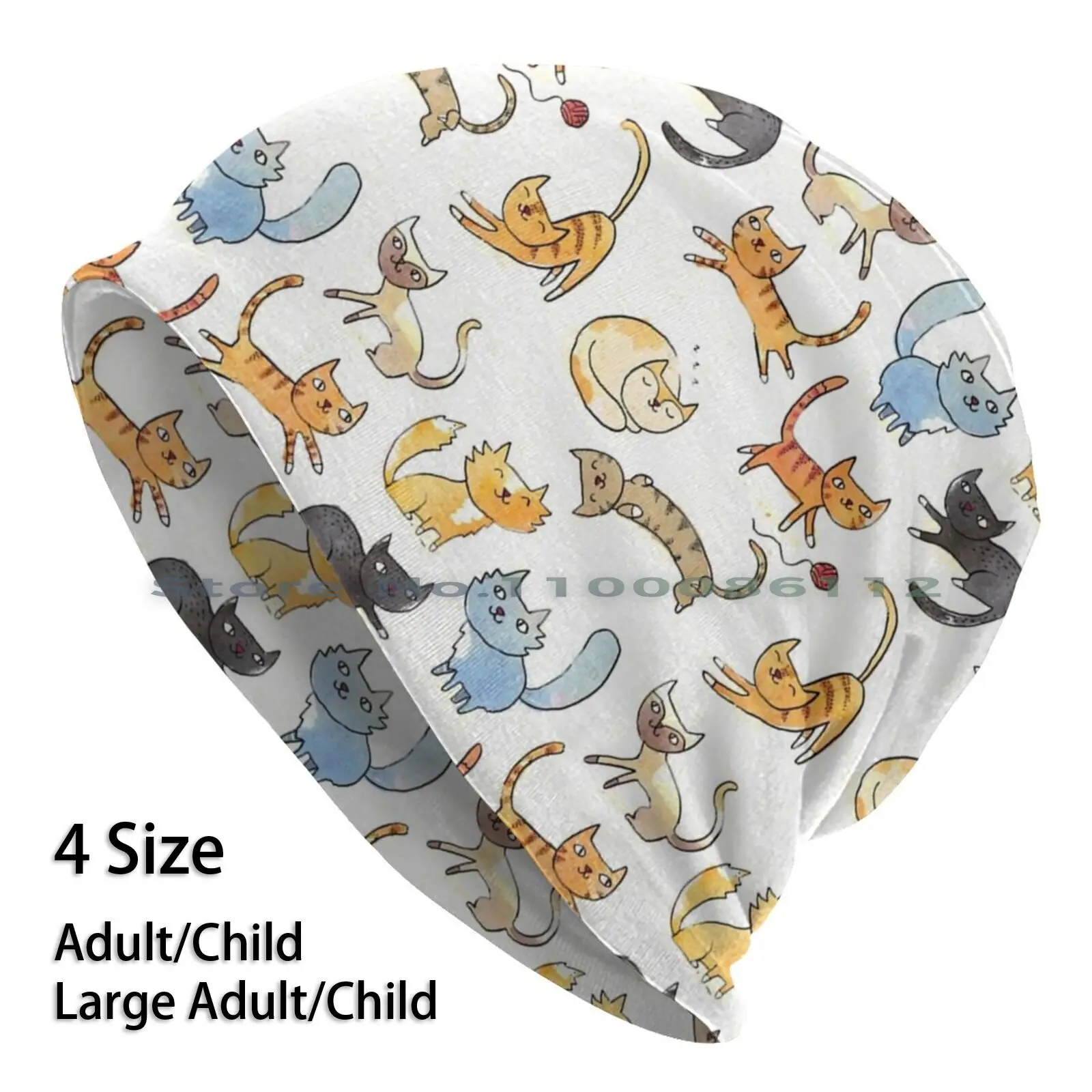 Gatti Gatti Gatti Berretti Cappello Lavorato A Maglia Gatti Felini Kitty Meow Purr Simpatici Animali Divertenti Animali Domestici Dinomike Cappello La
