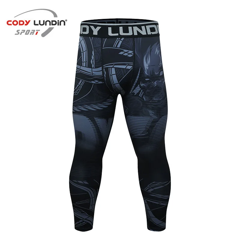 Mens Compression Leggings Fitness Running Tights Quick Dry Gym Football Trousers Training Sport Jogging Racing Workout Pans