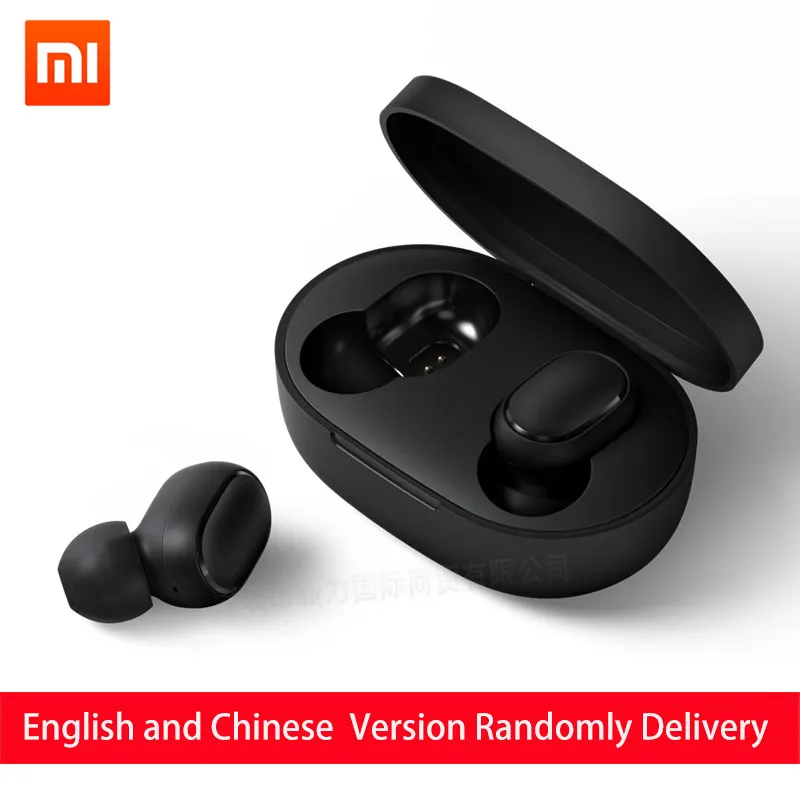 RedmiAirdot. Xiaomi Redmi Airdots TWS Bluetooth наушники стерео бас Bluetooth Airdots 5,0 Eeadphones с микрофоном Handsfree наушники AI управление - Цвет: RedmiAirdot.