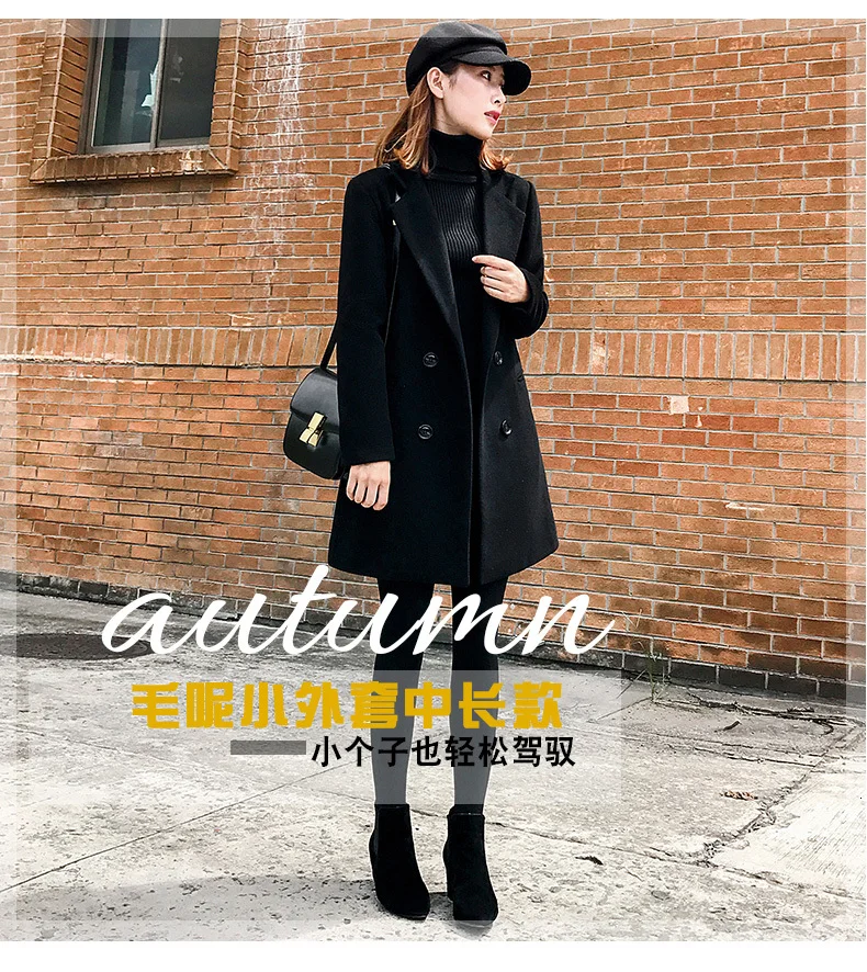 XUXI, шерстяное Свободное пальто, костюм-платье, длинное,, короткое, популярное, для шоу, высокое, конечно, тонкое, шерстяное пальто, FZ0129