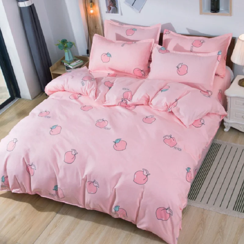 

QQS 07 Ultratex Home Textile Printed Multi Color Multi Sizes Comfortable thickness Brushed Suede Bedding Sets Duvet Cover