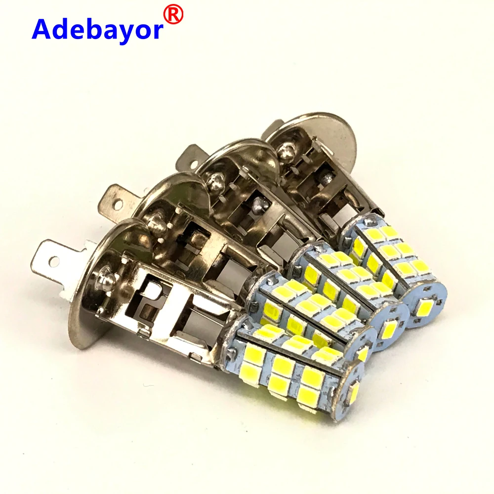 200 шт. H1 1210 2835 25 SMD белый светодиодный Ультраяркий противотуманный светильник, лампа дальнего света, 12 В постоянного тока, более безопасная и долговечная(как показано