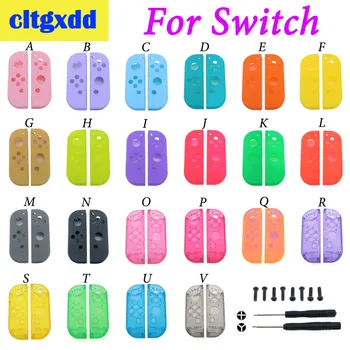 

cltgxdd For Nintendo Switch Joy-Con Replacement Housing Shell Cover for NS NX JoyCons Controller Case Clear Blue Pink Red