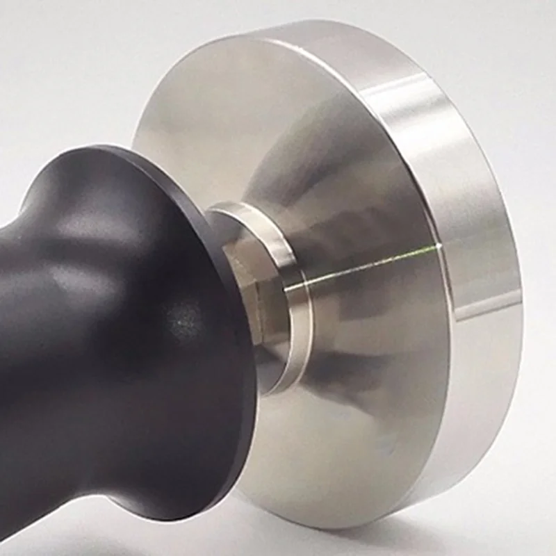 51mm Black Espresso Tamper with Stainless Steel Calibration Barista Flat Coffee Bean Press