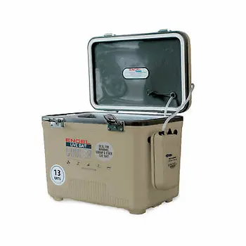 

Engel 13 Quart Insulated Live Bait Fishing Outdoor Cooler With Water Pump, Tan