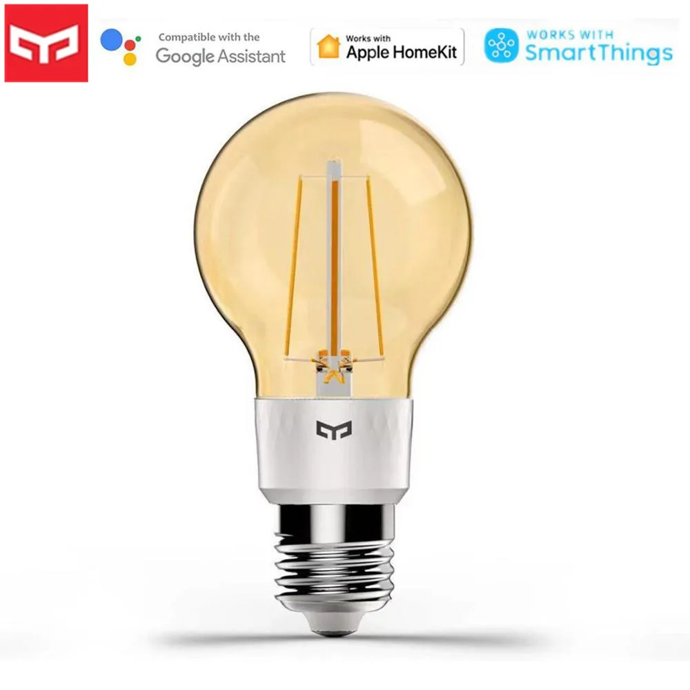 

Newest Xiaomi Yeelight Smart LED Filament Bulb E27 500lm 6W Ball Lights WiFi Remote Control Works With Mihome APP Apple Homekit