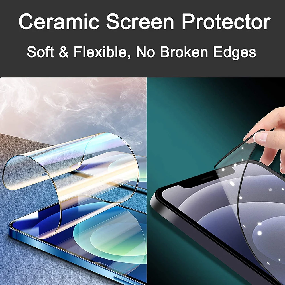 Ceramic protective film for Huawei Nova 3 3i 4 5i 5Z 5T pro 6 7SE P Smart 2021 full cover screen protector Toughness Anti-broken phone protector