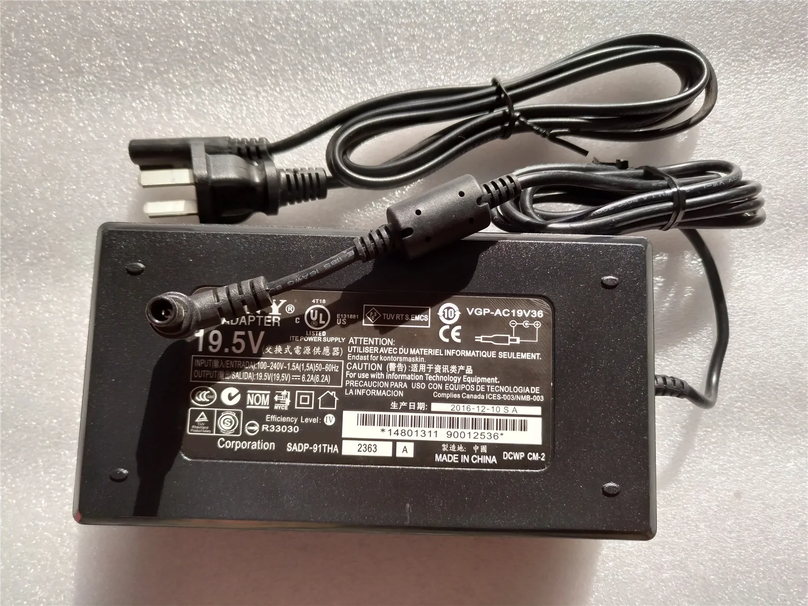 19.5V6.2A для Sony 149273115 ЖК дисплей ТВ 120W AC адаптер совместимj VGP AC19V45 ACDP 120E02 120E01 120N01|ac
